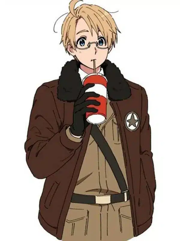 Hetalia-Axis-Powers-America-Alfred-F-Jones-Fur-Bomber-Leather-Jacket 1 Hetalia America Alfred F Jones Bomber Jacket