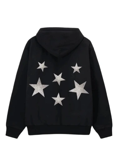 Kymas Stars Black Hoodie 01 Kymas Stars Black Hoodie