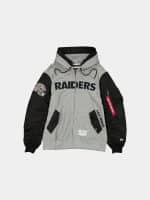 Las Vegas Raiders x Alpha x New Era MA-1 Zip Up Hoodie