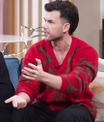 Luke Newton Red Sweater