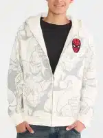 Marvel Spider-Man Action Print Boxy Hooded Jacket