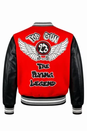 Men’s TOP GUN “THE NEW FLYING LEGEND” VARSITY JACKET