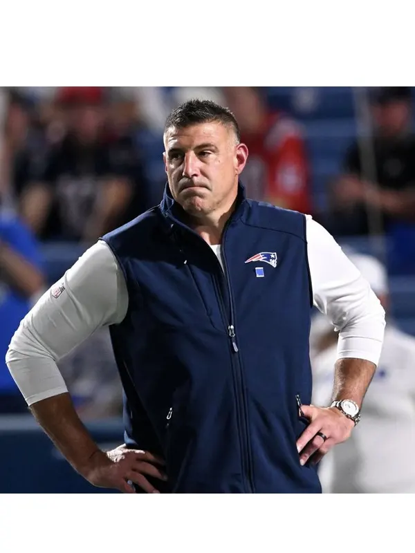 Mike Vrabel New England Patriots Vest 2026 01 Mike Vrabel New England Patriots Vest 2026