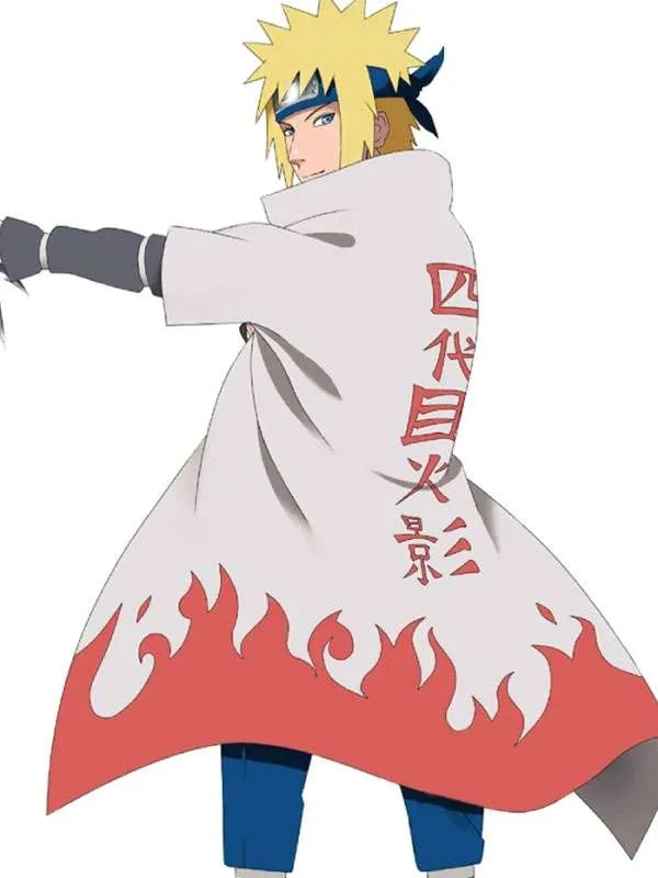 Naruto Minato Namikaze White Costume Coat 01 Naruto Minato Namikaze White Costume Coat