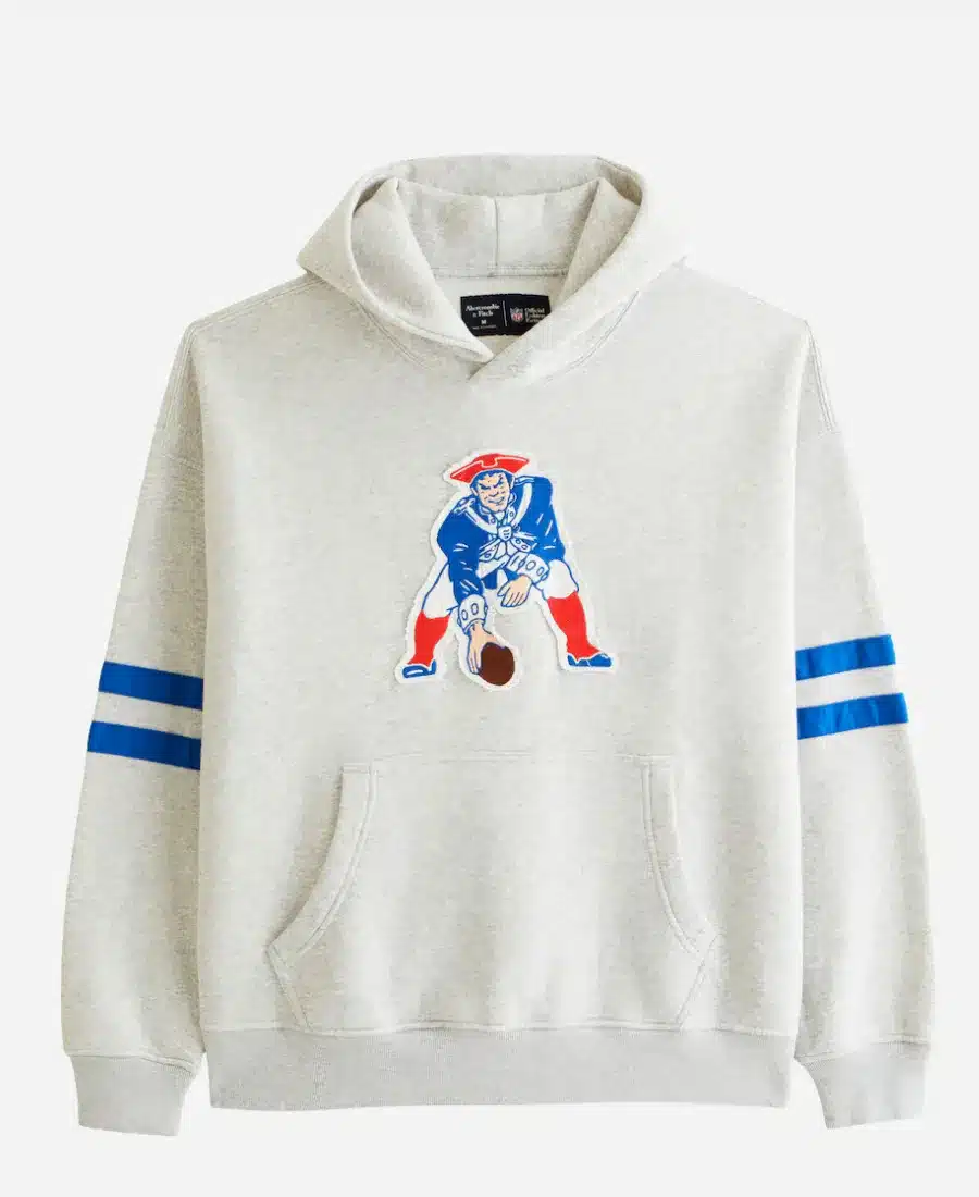 New England Patriots Abercrombie & Fitch Popover Hoodie 01 New England Patriots Abercrombie & Fitch Popover Hoodie