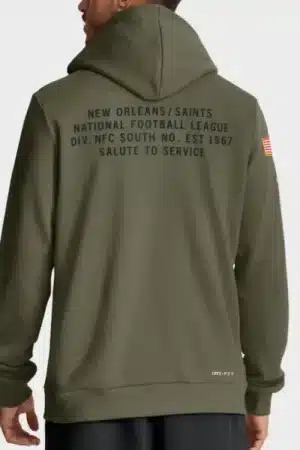New Orleans Saints 2025 Salute To Service Sideline Hoodie