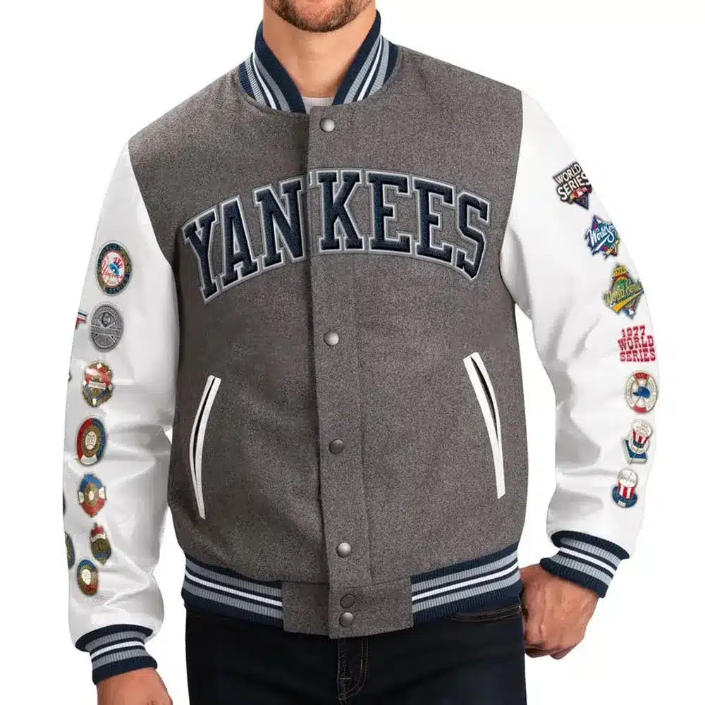 New York Yankees Challenger Varsity Jacket 01 New York Yankees Challenger Varsity Jacket