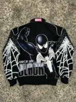 Spiderman Back in Black Varsity Jacket