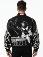 Spiderman Back in Black Varsity Jacket