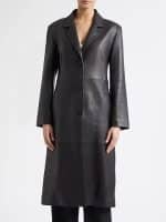 Taylor Swift Music Video Patient Zero 2026 Leather Trench Coat in Black