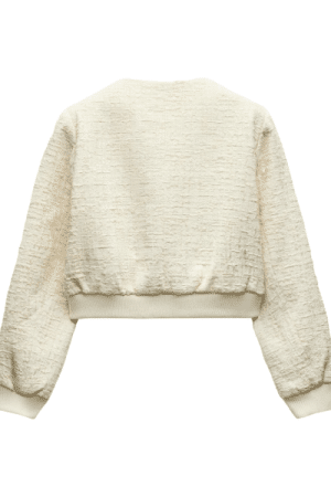 The Valley Persian Style S01 Natasha Kashanian Tweed Bomber Jacket