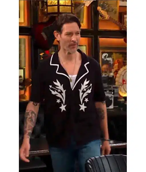 The Young and the Restless 2026 Michael Graziadei Embroidered Contrast Trim Shirt 01 The Young and the Restless 2026 Michael Graziadei Embroidered Contrast Trim Shirt