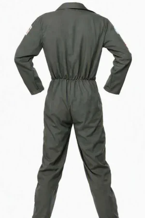 Top Gun Flight Costume Jumpsuit