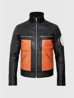 Women’s Orange Naruto Uzumaki Leather Jacket