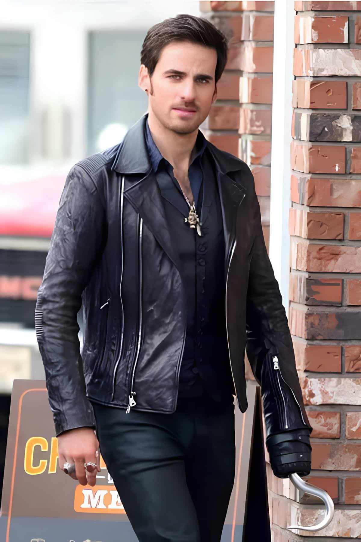 colin-odonoghue-captain-hook-jacket-01 Colin O'Donoghue wearing the Once Upon a Time Captain Hook jacket