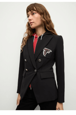 Atlanta Falcons Veronica Beard Black Dickey Jacket