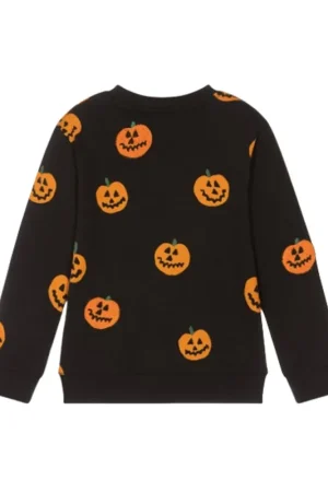 Black Pumpkin Printed Sweatshirt