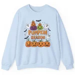 Blue Pumpkin Season Printed Sweatshirt