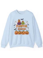 Blue Pumpkin Season Printed Sweatshirt
