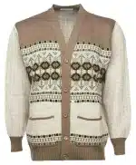 Classic Geometric Aztec Pattern Knitted Cardigan