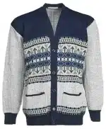 Classic Geometric Aztec Pattern Knitted Cardigan