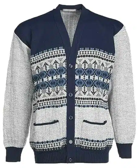 Classic Geometric Aztec Pattern Knitted Cardigan 09 Classic Geometric Aztec Pattern Knitted Cardigan