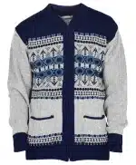 Classic Geometric Aztec Pattern Knitted Cardigan