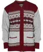 Classic Geometric Aztec Pattern Knitted Cardigan