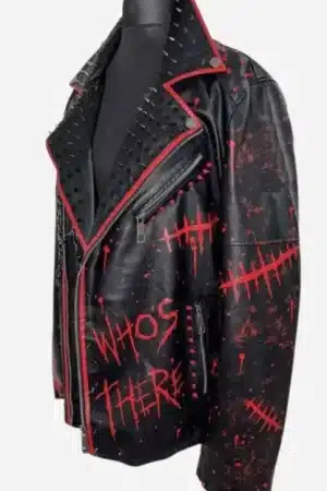 Scream Punk Style Leather Studded Jacket