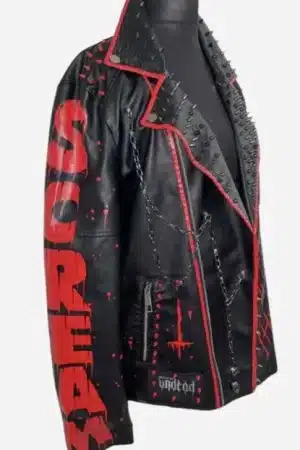 Scream Punk Style Leather Studded Jacket