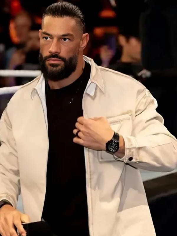 Street Fighters Event 2026 Roman Reigns White Jacket 01 Street Fighters Event 2026 Roman Reigns White Jacket