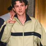 Tom Holland NYC Saint Laurent Windbreaker Beige Jacket