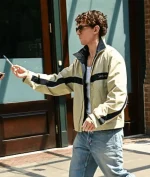Tom Holland NYC Saint Laurent Windbreaker Beige Jacket