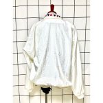 Vintage White Playing Card Nylon Jacket