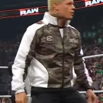 WWE Raw Cody Rhodes Camo Veterans Day Jacket