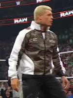 WWE Raw Cody Rhodes Camo Veterans Day Jacket