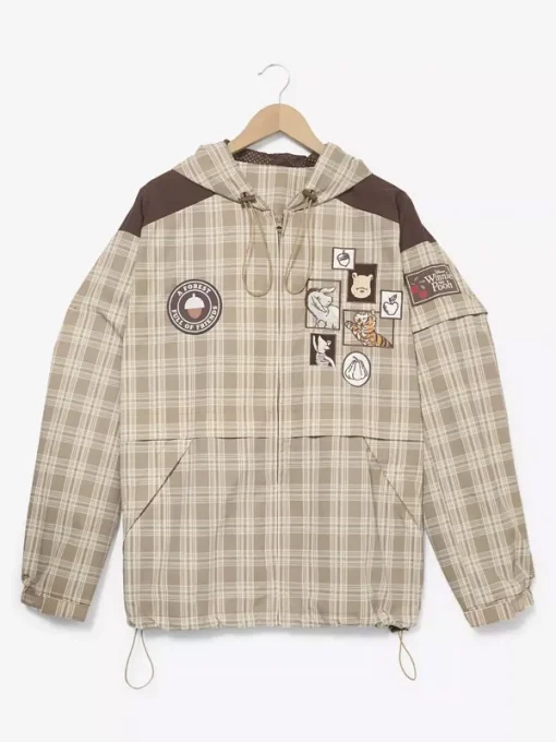 Winnie the Pooh Hundred Acre Plaid Hooded Jacket 01 Winnie the Pooh Hundred Acre Plaid Hooded Jacket