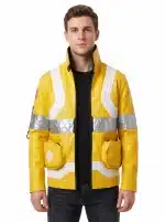 Cyberpunk 2077 David Martinez Yellow Edgerunners Faux Leather Jacket